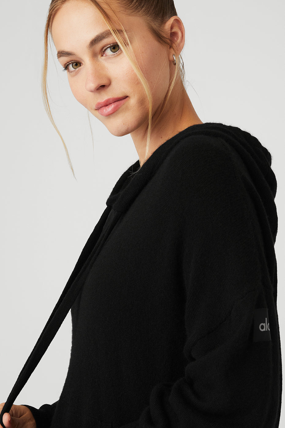 Cashmere Jet Set Hoodie - Black