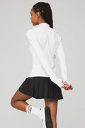 Wellness Rib Mock Neck Long Sleeve - White