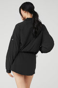 Cropped Elevation Coverup - Black