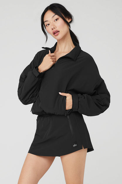 Cropped Elevation Coverup - Black