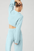 Chenille Chalet Cardigan - Chalk Blue