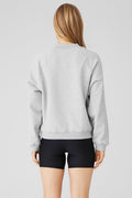 Heavy Weight Free Time Crew Neck Pullover - Athletic Heather Grey