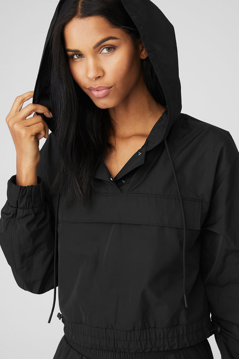 International Anorak Hoodie - Black