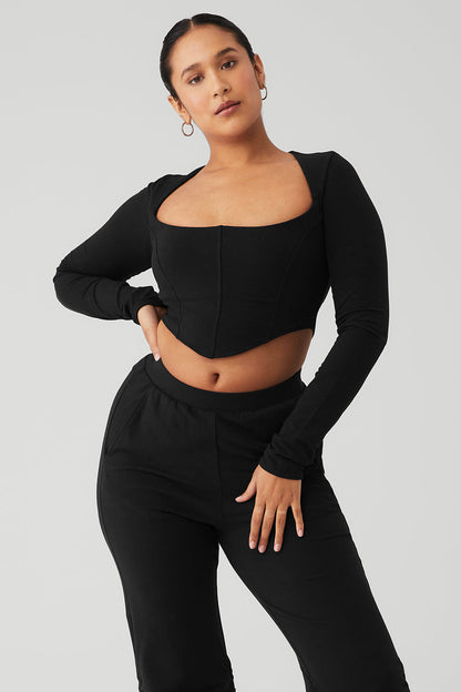 Soft Sculpt Long Sleeve - Black