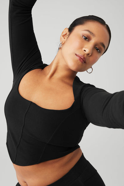 Soft Sculpt Long Sleeve - Black