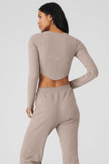 Soft Sculpt Long Sleeve - Taupe