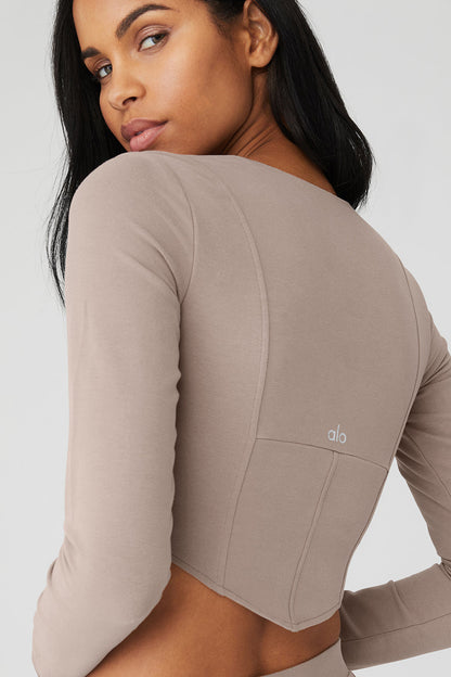Soft Sculpt Long Sleeve - Taupe