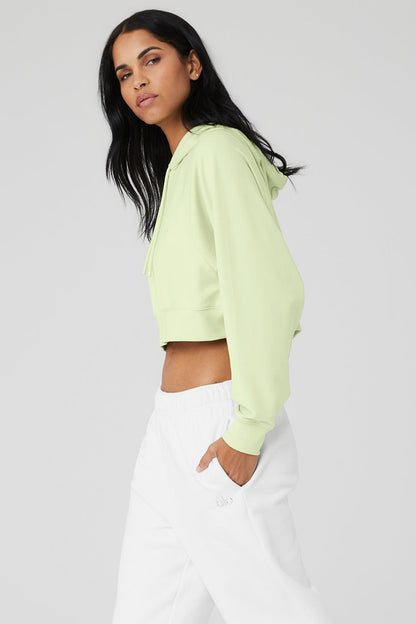 Cropped Double Take Hoodie - Iced Green Tea