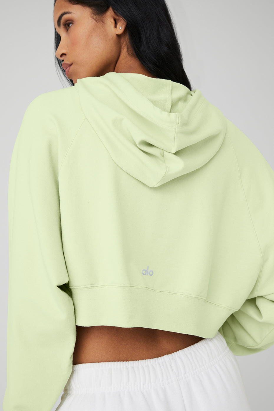 Cropped Double Take Hoodie - Iced Green Tea