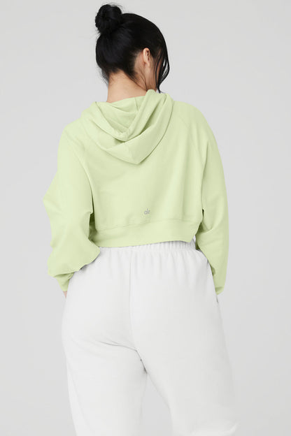 Cropped Double Take Hoodie - Iced Green Tea