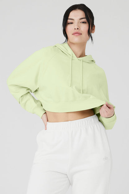 Cropped Double Take Hoodie - Iced Green Tea