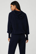 Cashmere Jet Set Hoodie - Navy