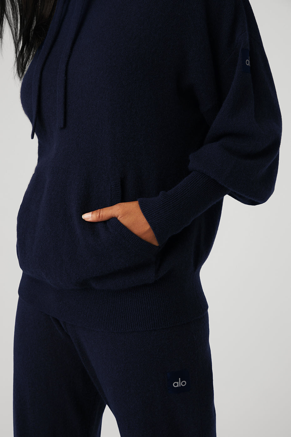 Cashmere Jet Set Hoodie - Navy