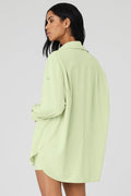 Dreamscape Button Down Long Sleeve - Iced Green Tea