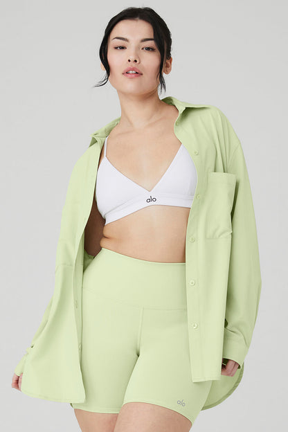 Dreamscape Button Down Long Sleeve - Iced Green Tea