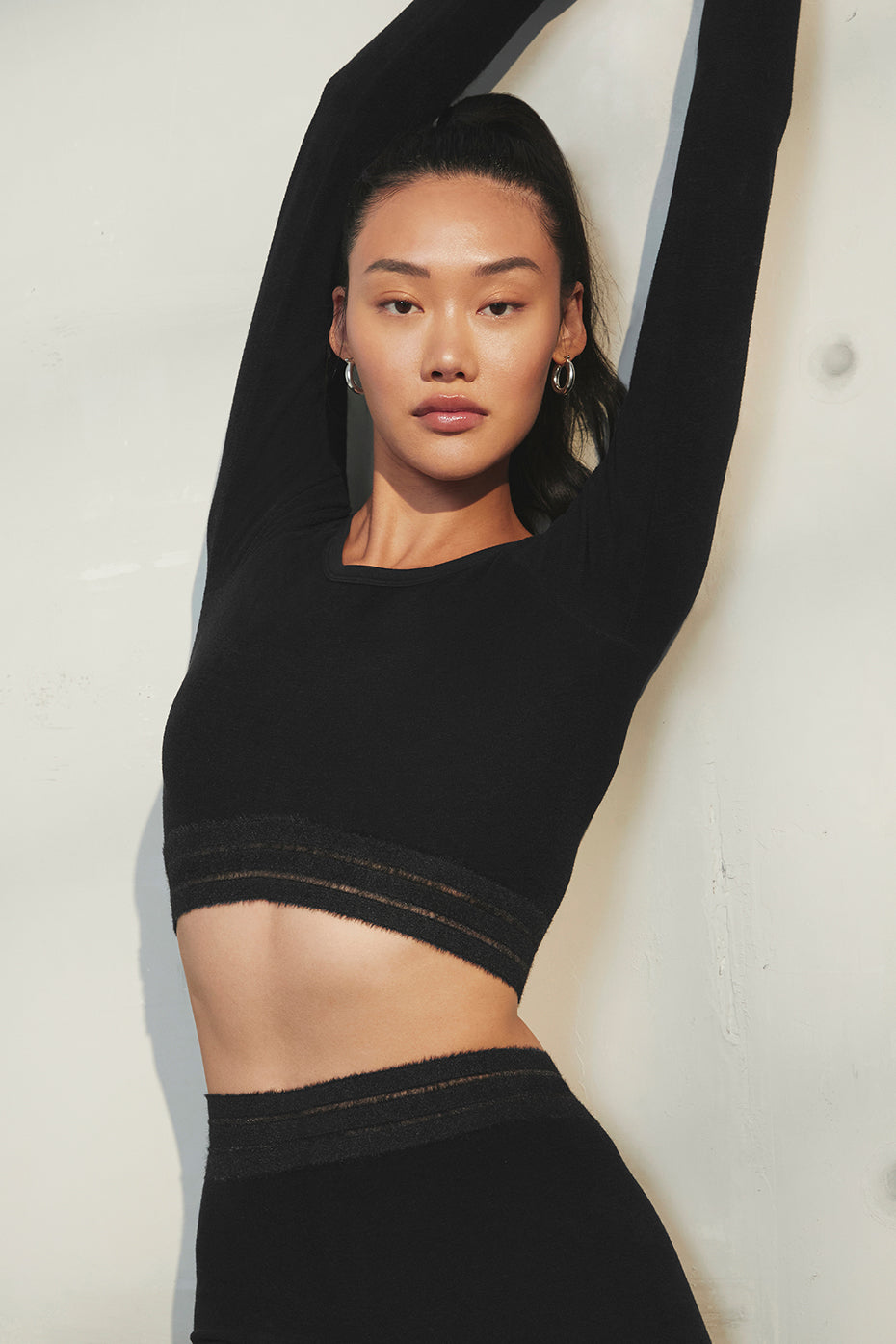 Seamless Luxe Terry Cuddle Coverup - Black