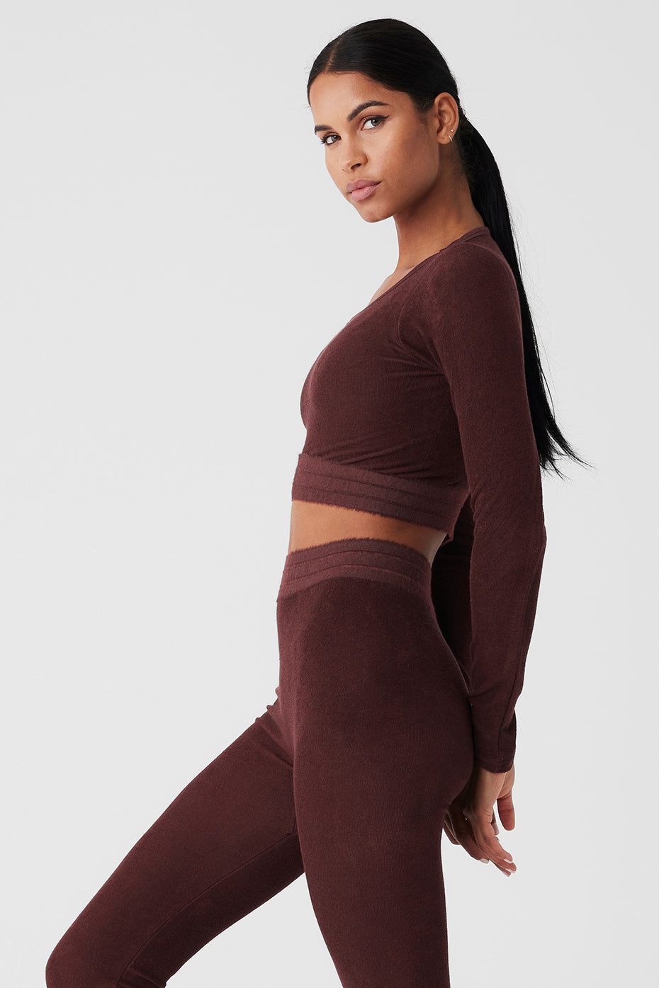 Seamless Luxe Terry Cuddle Coverup - Cherry Cola