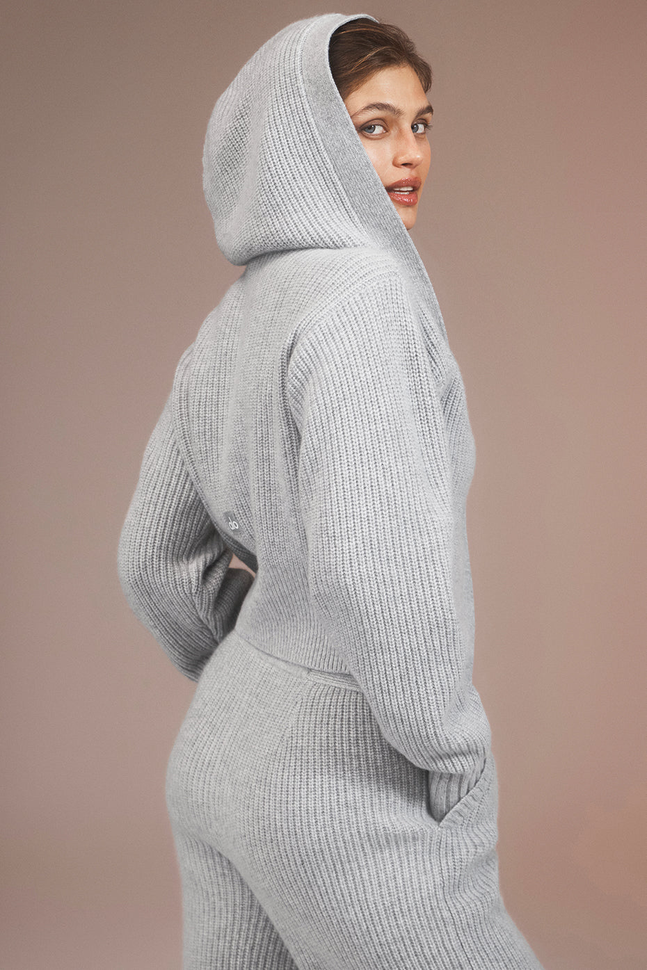 Cashmere Ma Cherie Cardigan - Light Heather Grey