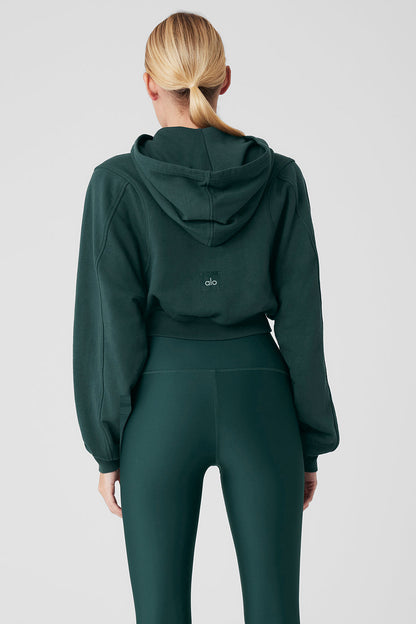 Breakaway Zip Up Hoodie - Midnight Green