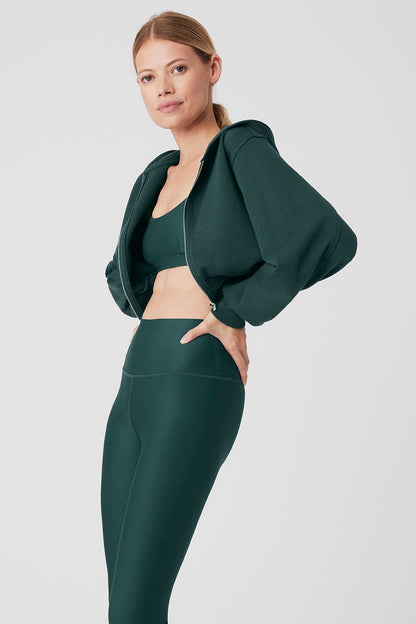 Breakaway Zip Up Hoodie - Midnight Green