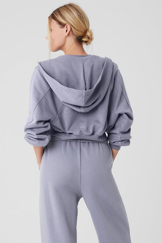 Breakaway Zip Up Hoodie - Fog