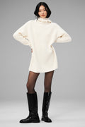 Cashmere Ma Cherie Hooded Dress - Ivory