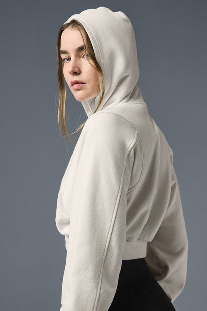 Sweet Escape Zip Up Hoodie - Ivory