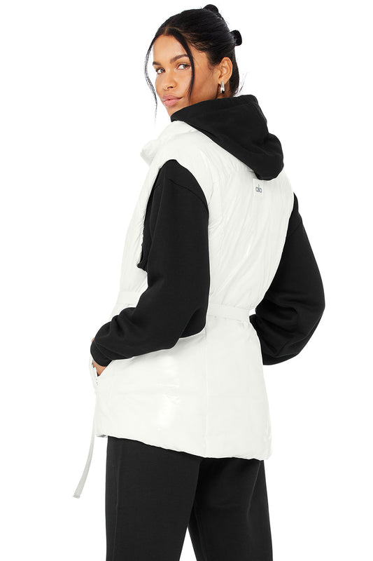 Stunner Puffer Vest - Ivory