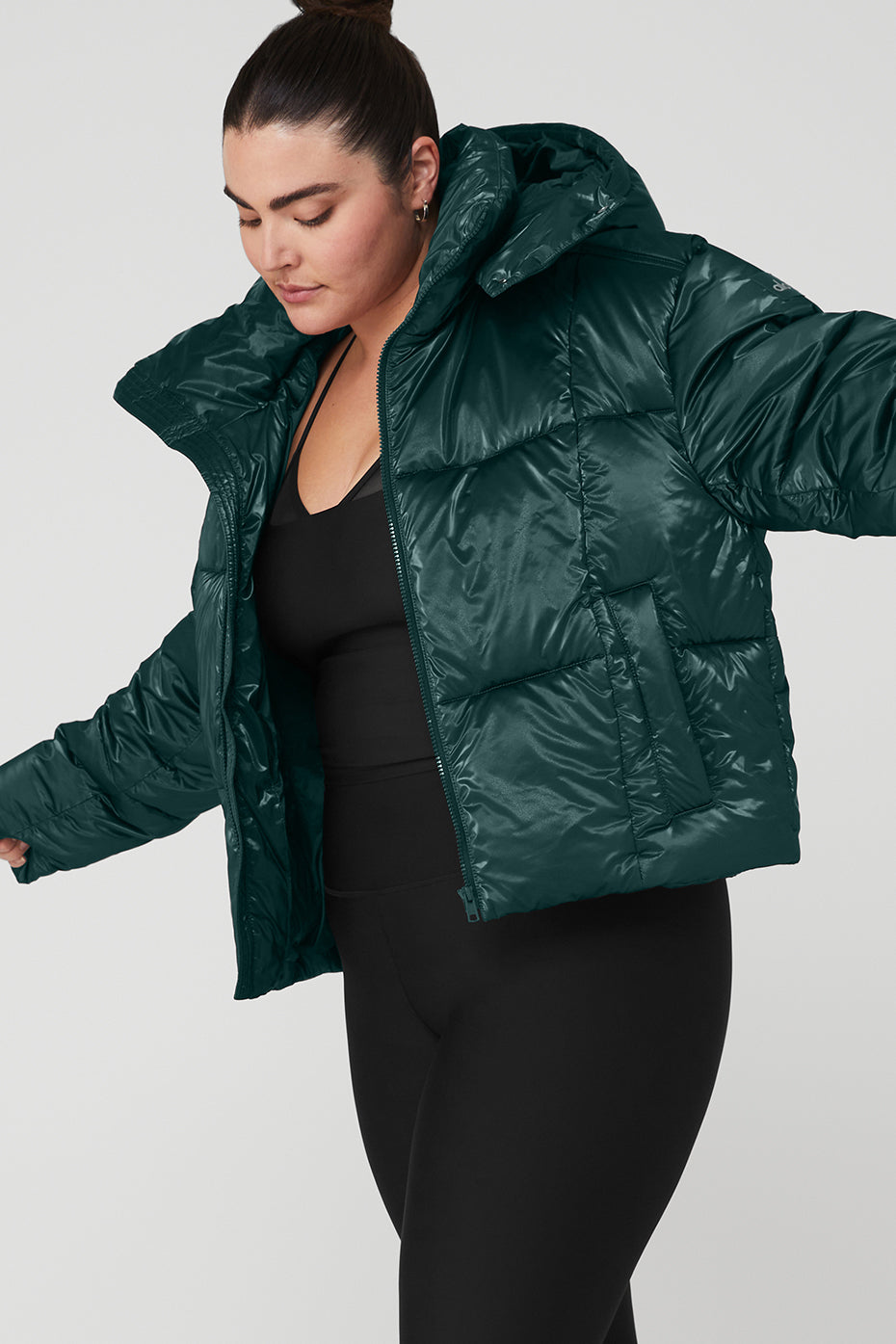 Pearlized Pristine Puffer - Midnight Green