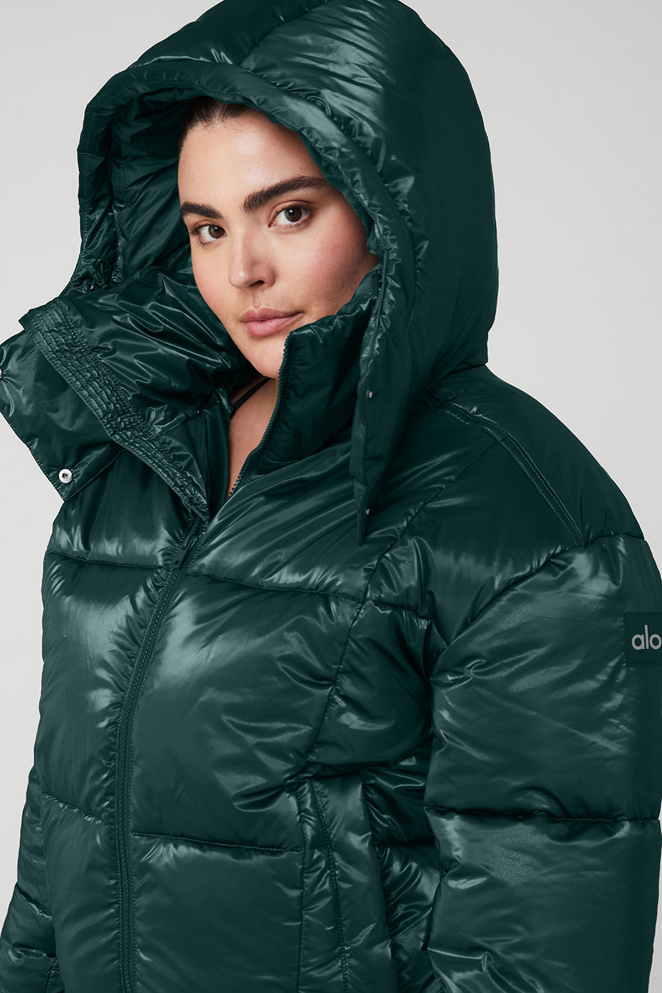 Pearlized Pristine Puffer - Midnight Green