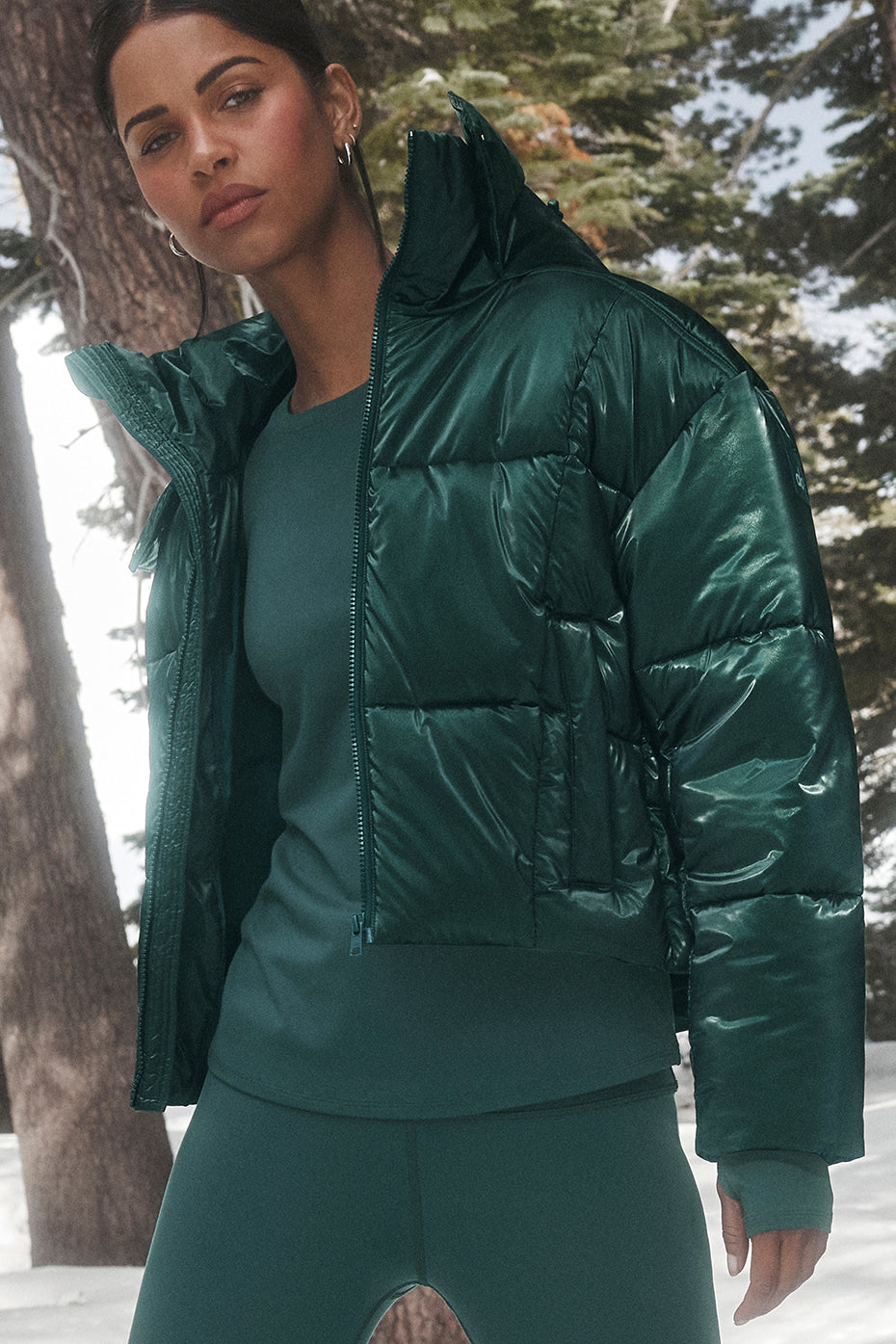 Pearlized Pristine Puffer - Midnight Green