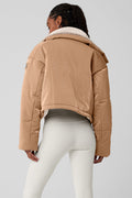 Orion Cropped Puffer - Toasted Almond