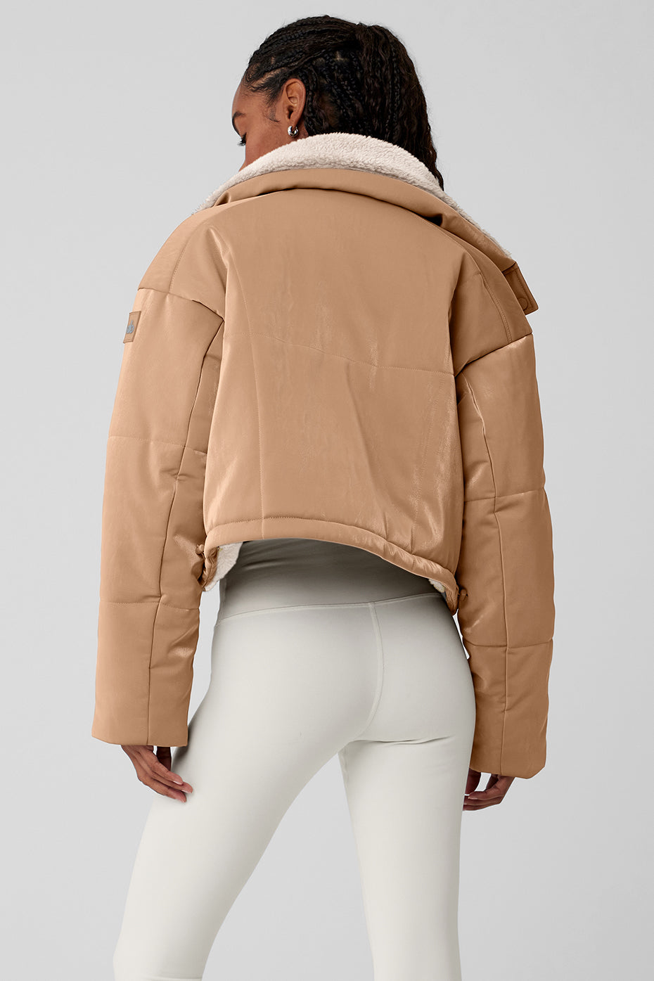Orion Cropped Puffer - Toasted Almond