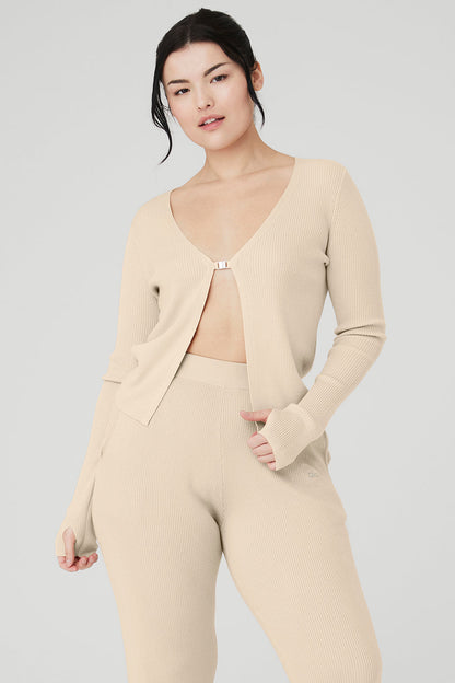 Knit Salana Cardigan - Macadamia