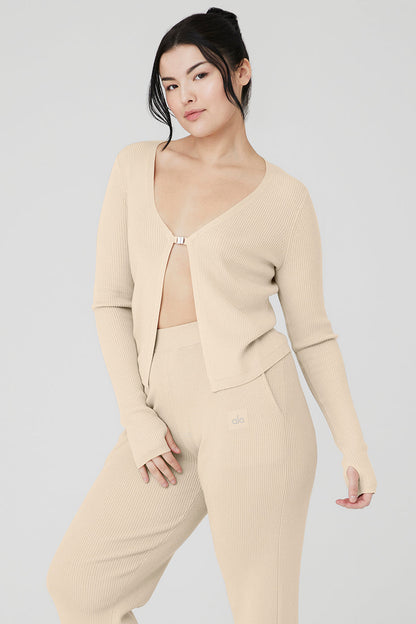 Knit Salana Cardigan - Macadamia