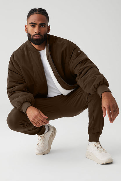 Faux Fur Urbanite Bomber - Espresso/Ivory