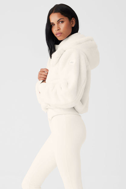 Faux Fur Foxy Jacket - Ivory