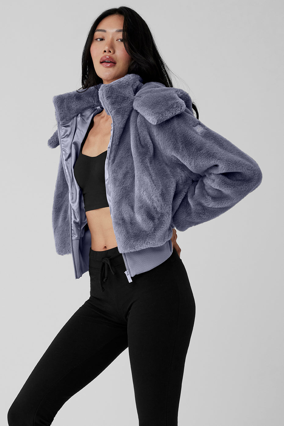 Faux Fur Foxy Jacket - Fog