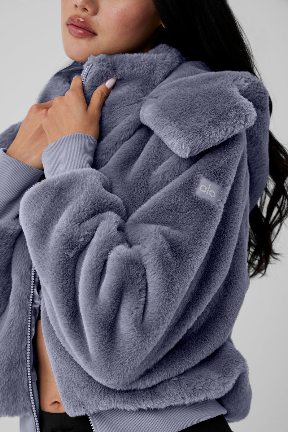 Faux Fur Foxy Jacket - Fog