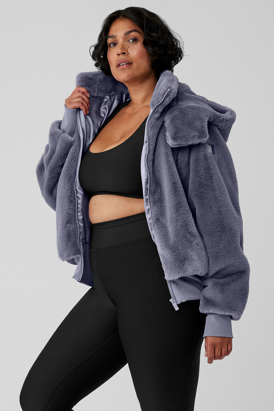 Faux Fur Foxy Jacket - Fog