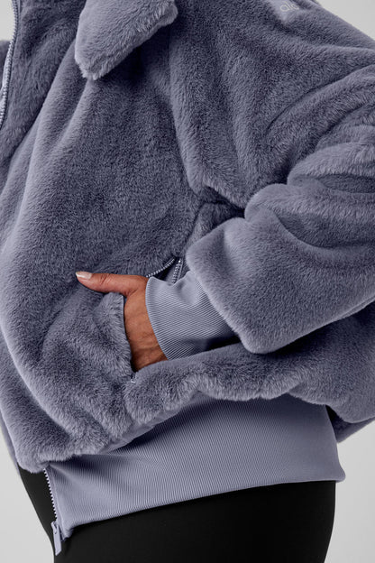 Faux Fur Foxy Jacket - Fog