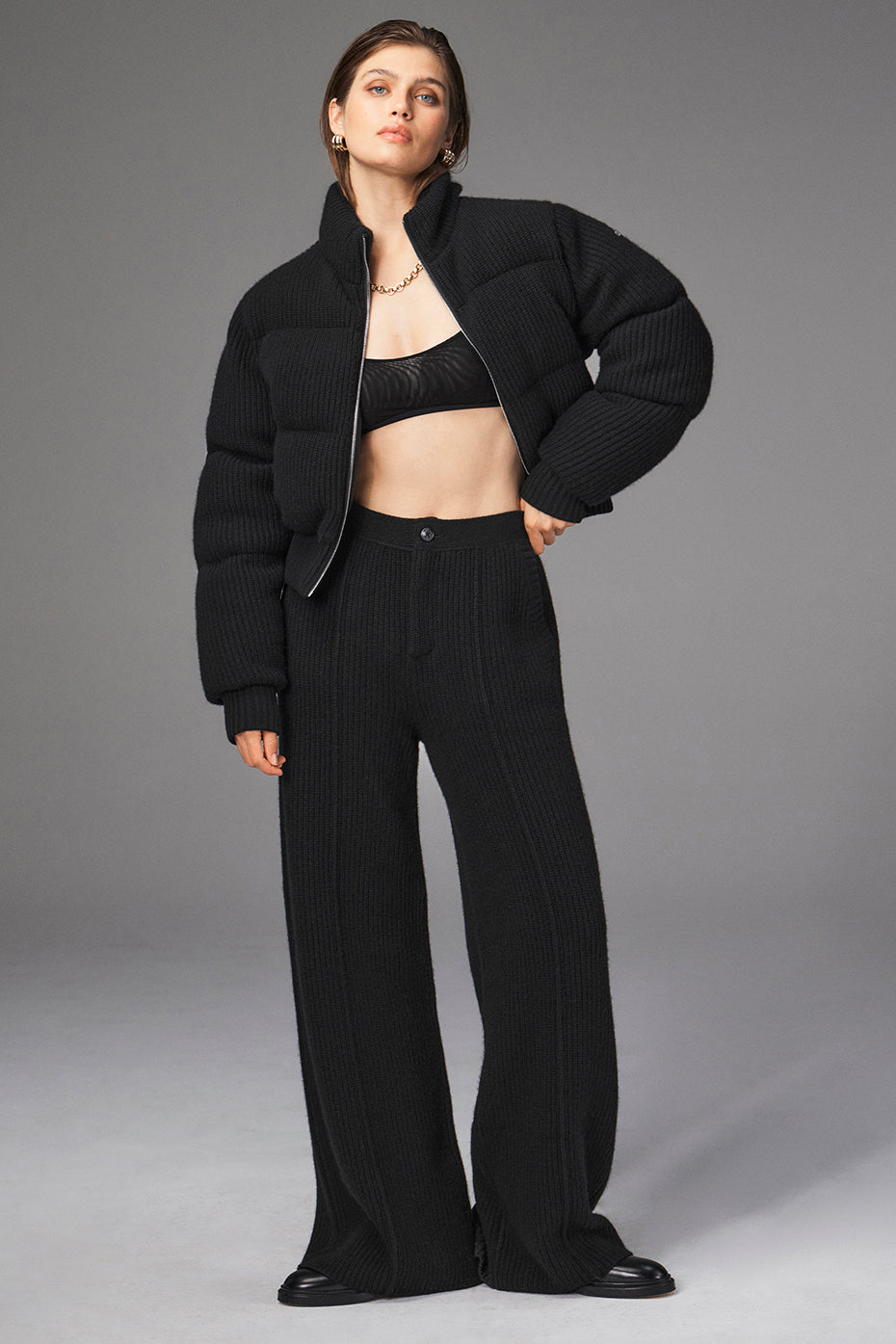 Cashmere Ma Cherie Puffer - Black