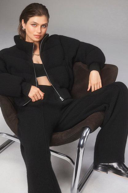 Cashmere Ma Cherie Puffer - Black