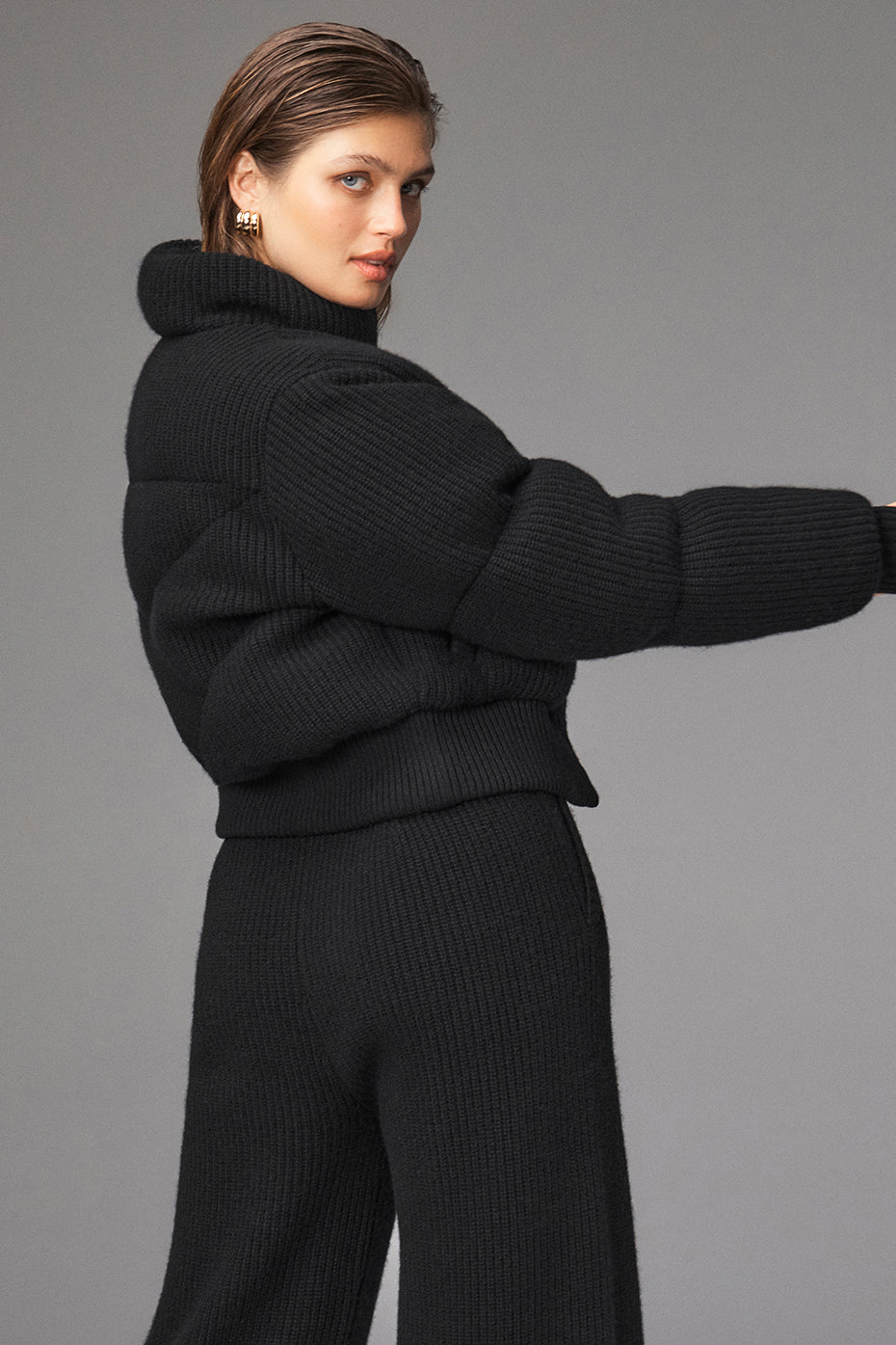 Cashmere Ma Cherie Puffer - Black