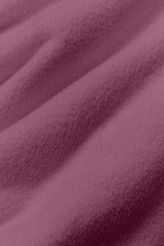 Polar Fleece Cropped Wintry Mix Jacket - Soft Mulberry