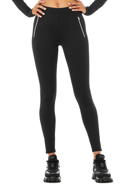 High-Waist Thrill Seeker Legging - Black