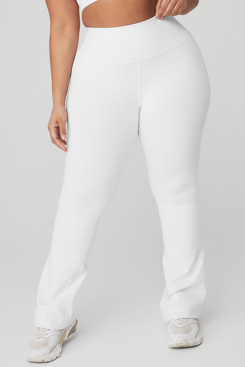 Airbrush High-Waist 7/8 Bootcut Legging - White