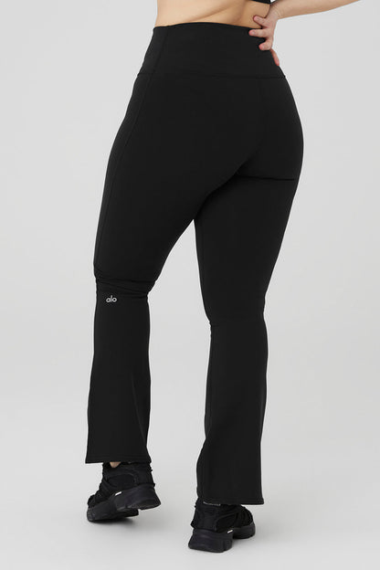 Airbrush High-Waist 7/8 Bootcut Legging - Black