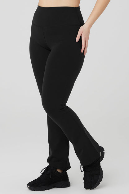 Airbrush High-Waist 7/8 Bootcut Legging - Black