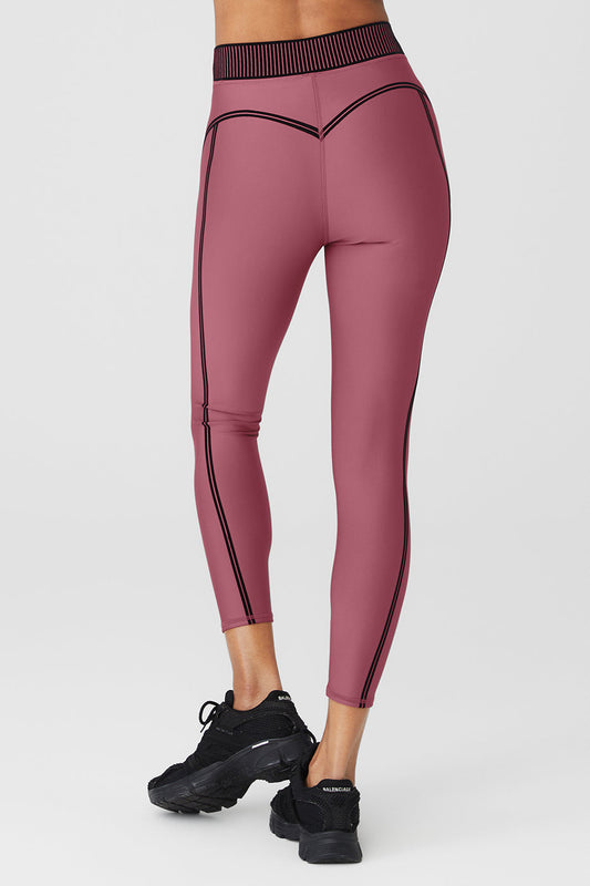 Airlift High-Waist 7/8 Line Up Legging - Mars Clay